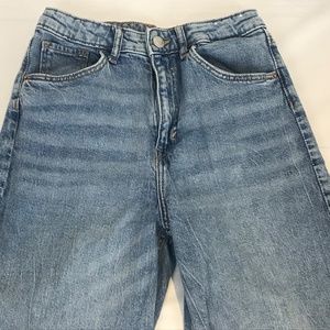 HM high waist wide leg jeans kids size 14 blue